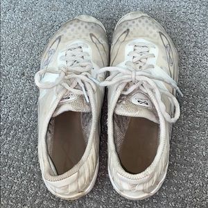 white infinity cheer shoes